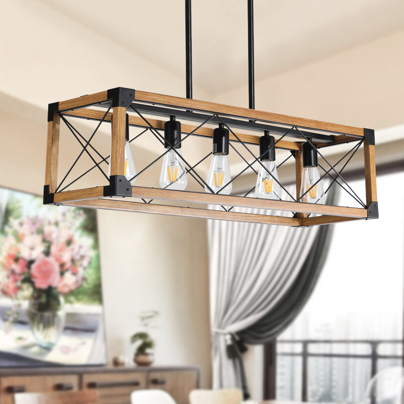 Retro 5- For All Situations - Rust- Material, Adjustable Boom Height, Ceiling Lighting Style Purposes Rust , Fixture
