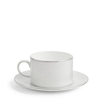 Gio Platinum Teacup & Saucer