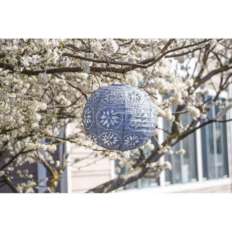 12'' Solar Powered Integrated LED Globe Lantern