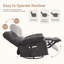Fauteuil inclinable manuel Elysium avec chaleur et vibrations, position infinie, poche latérale-1154152078