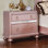 Panneaux décoratifs de miroir de table de chevet élégants et contemporains en or rose 1pc