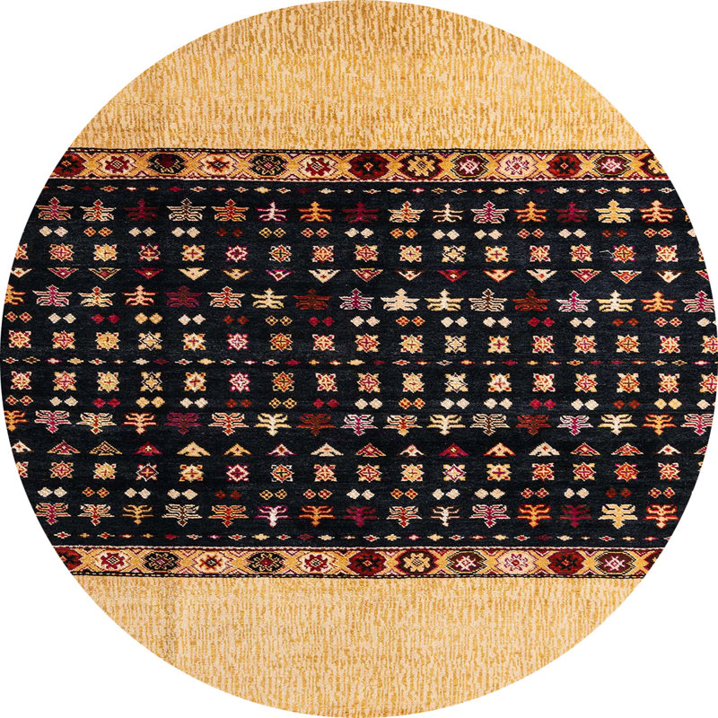 Tapis abstrait moderne 4971, Rond 8 pi