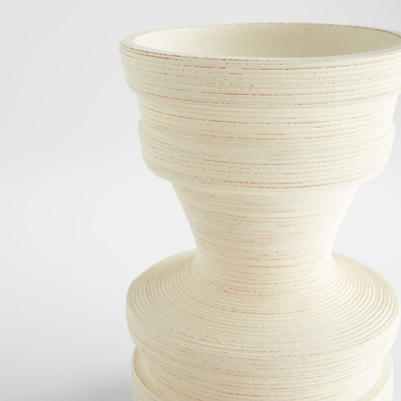 Taras Handmade Ceramic / Porcelain Table Vase, 12" H x 8" W x 8" D