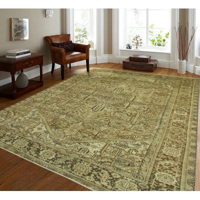 Hanayo One-of-a-Kind 9'7" X 12'6" 1980s Wool Area Rug