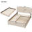 Queen Size Upholstered Platform Bed with Twin Size Trundle and 2 sets of USB Ports on each side, Linen Fabric-1316998744