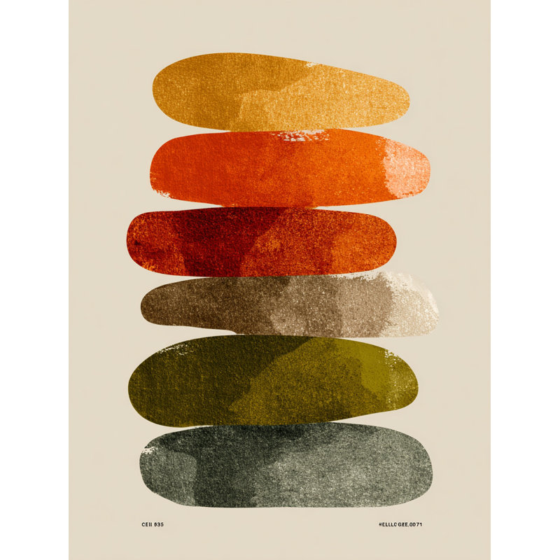 Art mural sur toile tendue avec harmonie de couleurs