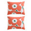 Unikko Orange/Green/White Organic Cotton Duvet Cover Set-408159260-467131657