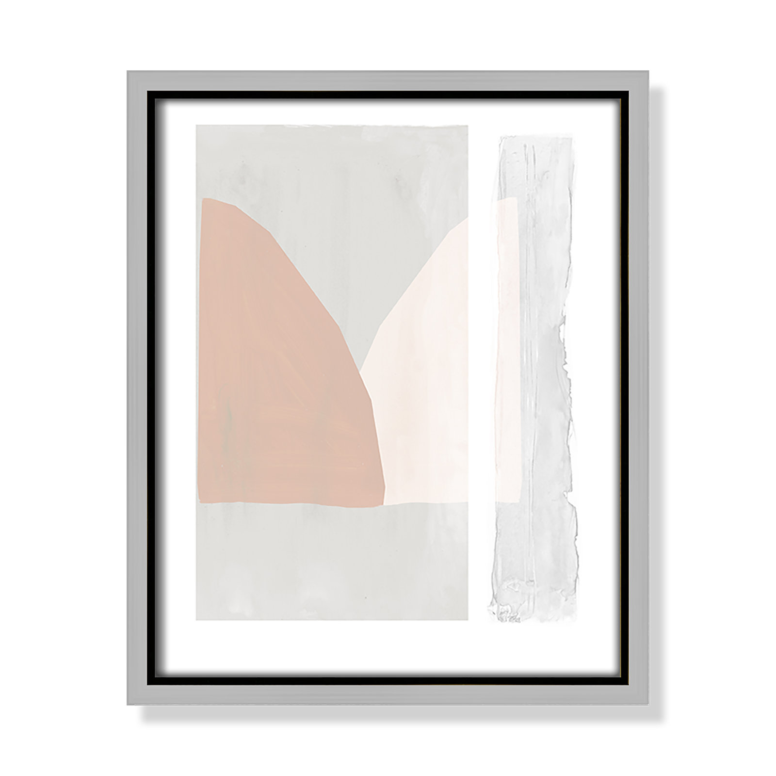 Lora "Soft And Light" Print by Tom Reeves, Silver Framed Canvas, 11.5" H x 9.5" W x 2" D