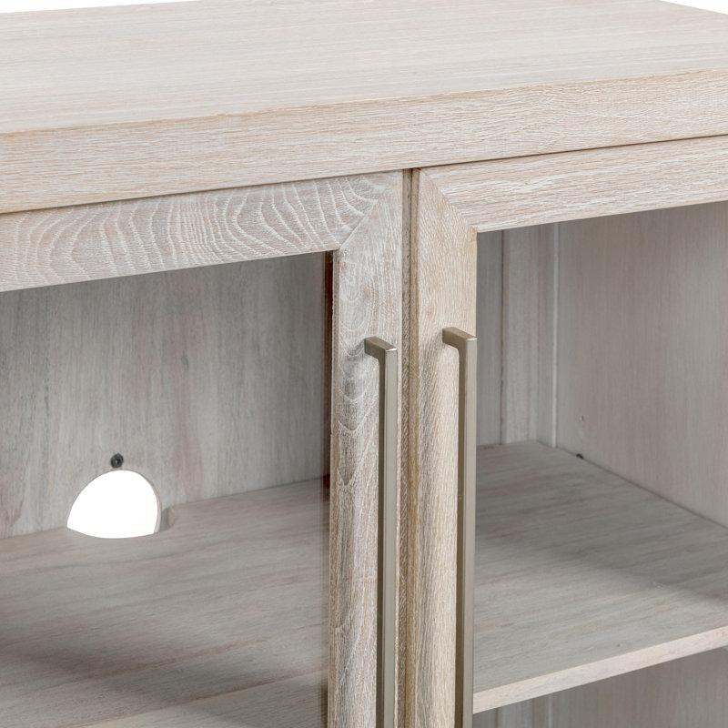 Bradley Two-Door Oak Wood Cabinet