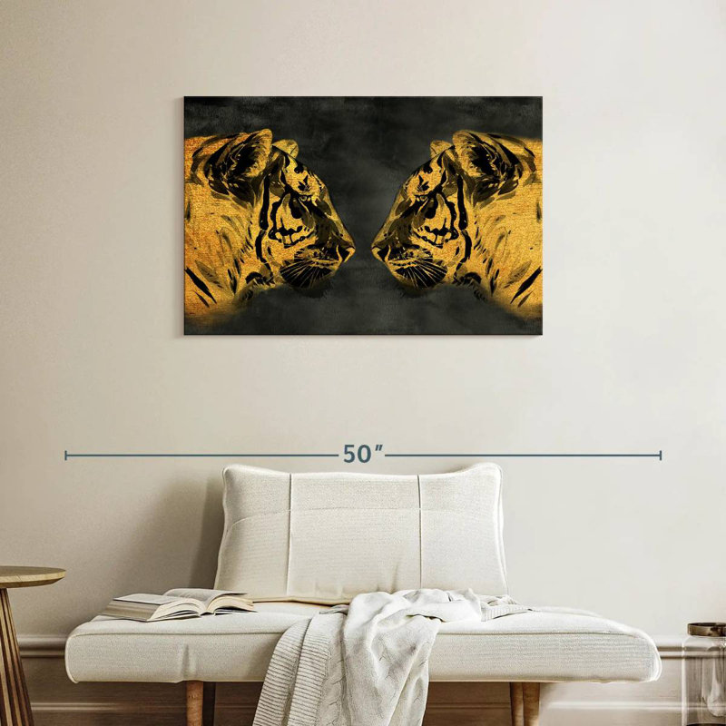 Golden Tigers, 24" H x 36" W