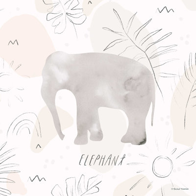 Jungle Safari Elephant - impression sur toile tendue