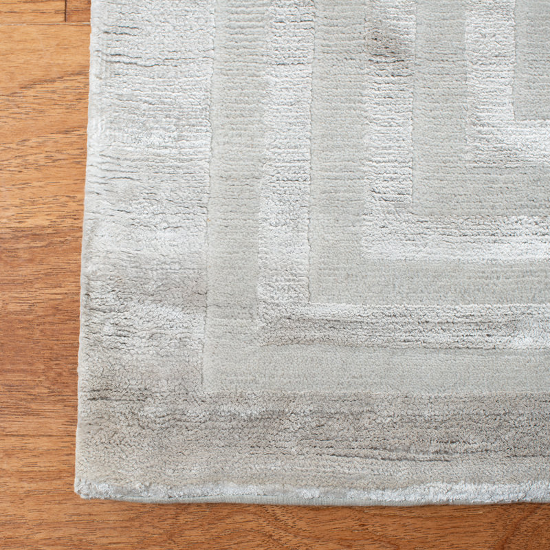 Ralph Lauren Ellington Border Wool, Viscose Geometric Rug, Rectangle 10' X 14'