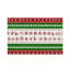 Tapis décoratif à rayures tricotées de Noël pour la cuisine 47' x 31'