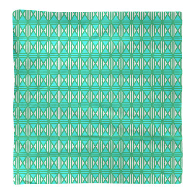 Serviette en coton à losanges doublés