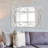 Sams Stainless Steel Rectangle Mirror-1955830775