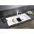 White silgranit/Chrome