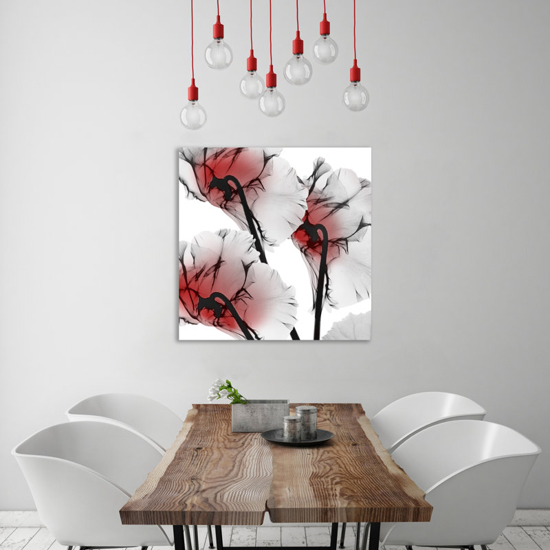 «Crimson Luster Cyclamen», reproduction d'impression sur toile, H 18 po x l 18 po