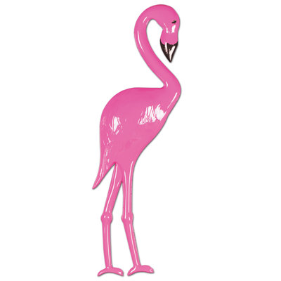 Plastique flamant rose - 26 po - paquet de 24