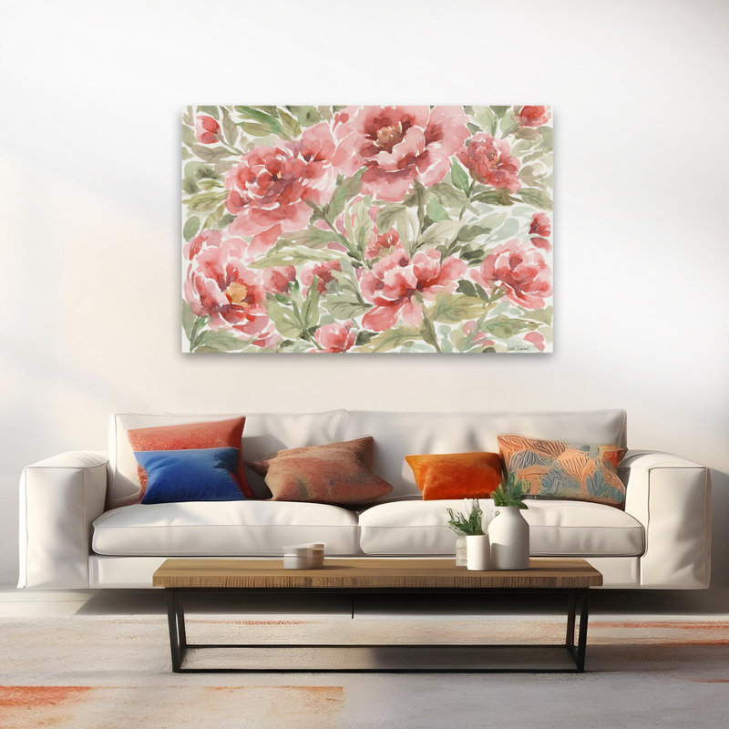 Fleurs florales - Pivoine, H 40 po x l 60 po