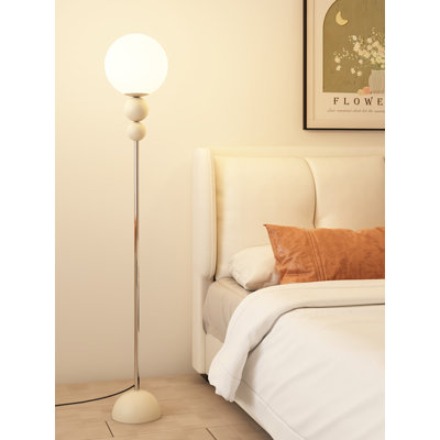 Modern minimalist iron and PVC floor lamp