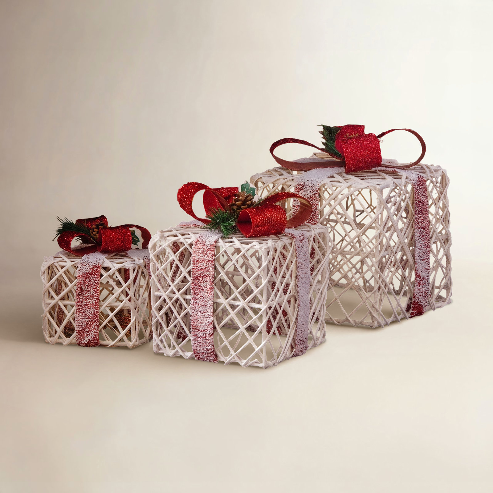 3-Piece Lighted Gift Box Set