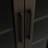 28 Inch Bath Storage Glass Cabinet in Chocolate Oak-408850891-408850888