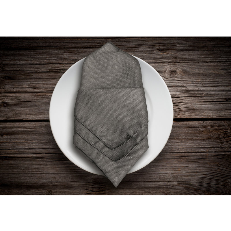 Ensemble de serviettes 12 pièces, Charcoal, 10 po x 10 po