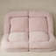 Canapé-lit double convertible pliable, rose, la partie gauche du produit complet.-1509023051