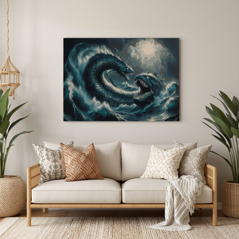 Art mural gris Sci Fi Leviathan, H 240 po x l 240 po x P 0,05 po