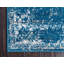 Tapis rond rond en polypropylène bleu / blanc Anneliesse-2147412301