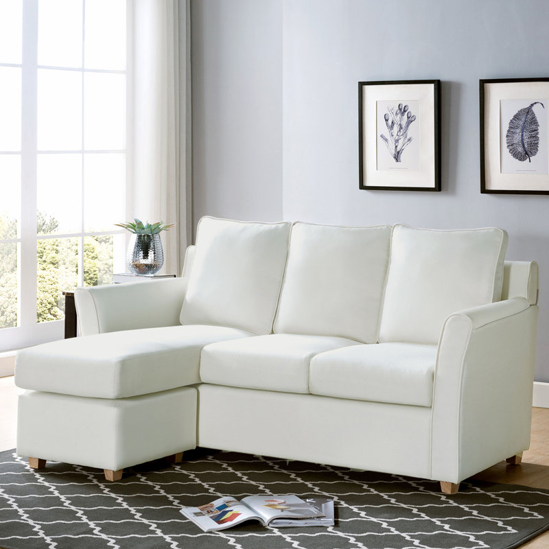 Canapé modulaire réversible de 72 po de largeur Thurman, Crème
