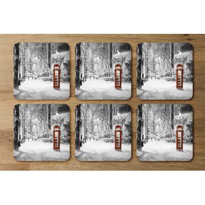 Square 6 Piece Coaster Set