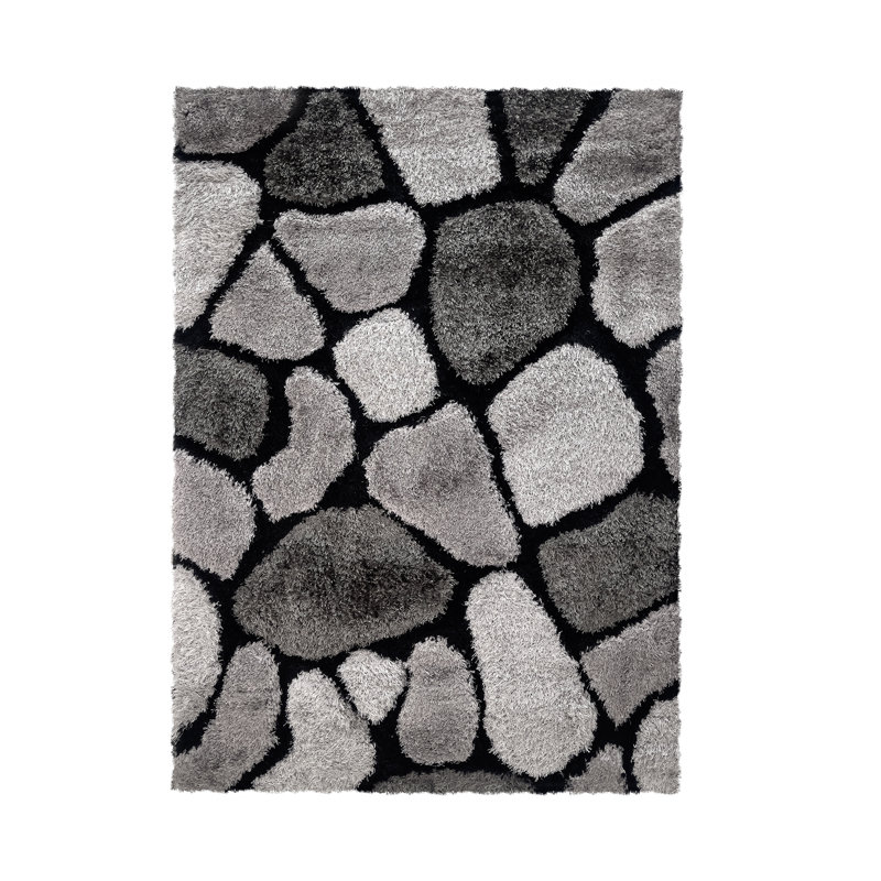 Hoytsville Geometric Hand Woven Shag Area Rug, Rectangle 80 x 150cm
