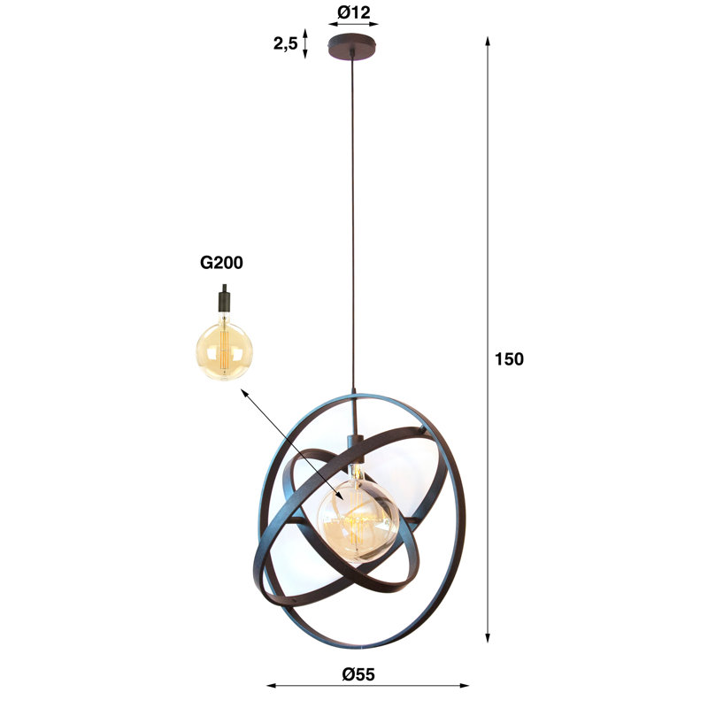 Howey 1 - Light Sphere Globe Pendant