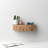 Kristie Half-circle Mango Floating Shelf with Drawer-657414402