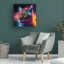 Art mural sur toile tendue - Art mural «Bobcat 2» Wumples pour le salon, la chambre à coucher ou le bureau - 24 x 24