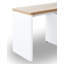 Bureau d'écriture rectangulaire avec armoire de rangement de 47,27 po 
