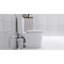Système de toilette 600W Macerating pour le sous-sol: double chasse, siège confortable à fermeture en douceur de 17,25 po, 3 entrées, rénovation moderne du sous-sol blanc: fermeture en douceur confort, eau