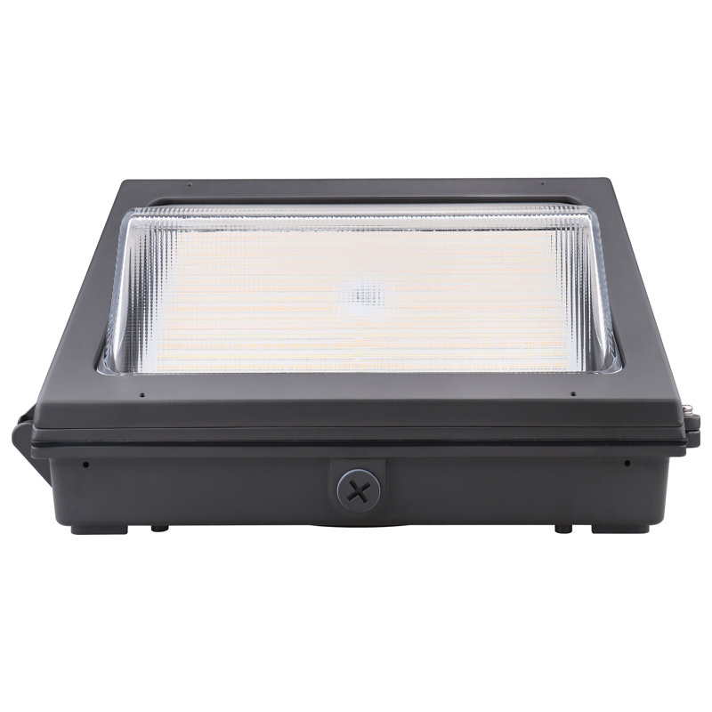 Bronze Dimmable LED Outdoor Wall Pack with Battery Backup