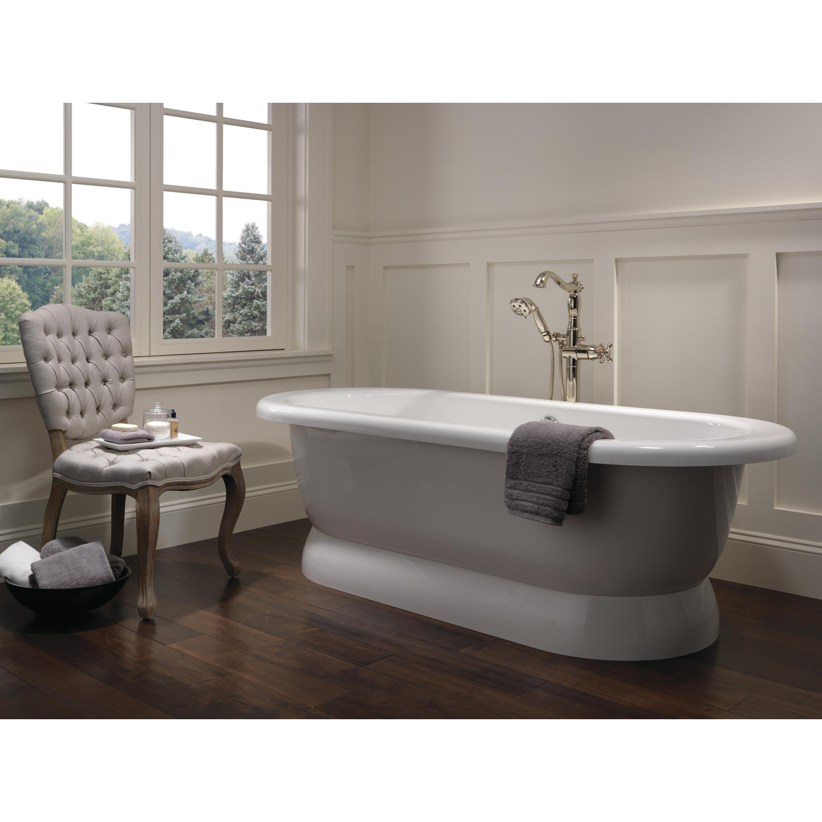 Cassidy™ Freestanding Clawfoot Tub Faucet, Brilliance Polished Nickel