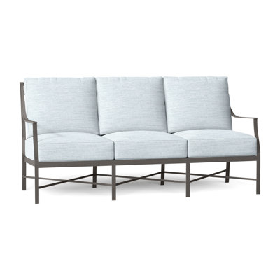 Monaco Aluminum Sofa - Slate Gray