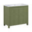" olive green bathroom vanity | organizer with sink & combo cabinet set | ample storage for bathroom essentials (113 characters)