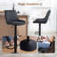 Upholstered Adjustable Height Counter Stool-983567169