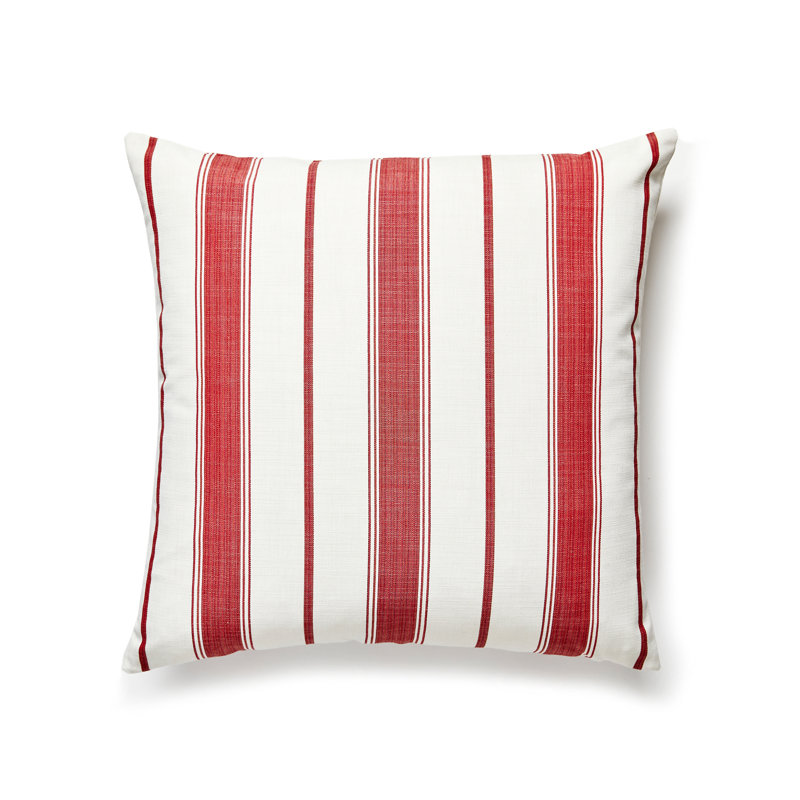 Sconset Square Indoor/Outdoor Pillow Cover & Insert, Currant