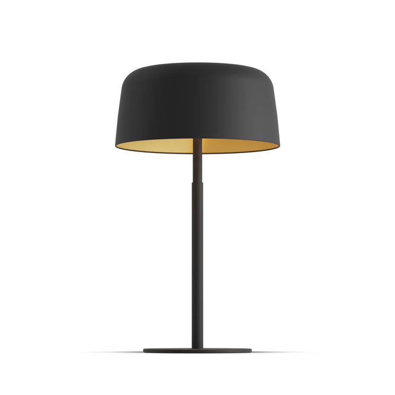 Yurei Desk Lamp, Matte Black, Matte Black/Gold