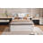 Oversized Platform Bed Frame With Under-Bed Storage Drawers & Padded Headboard – 91"L × 80.3"W-53265789