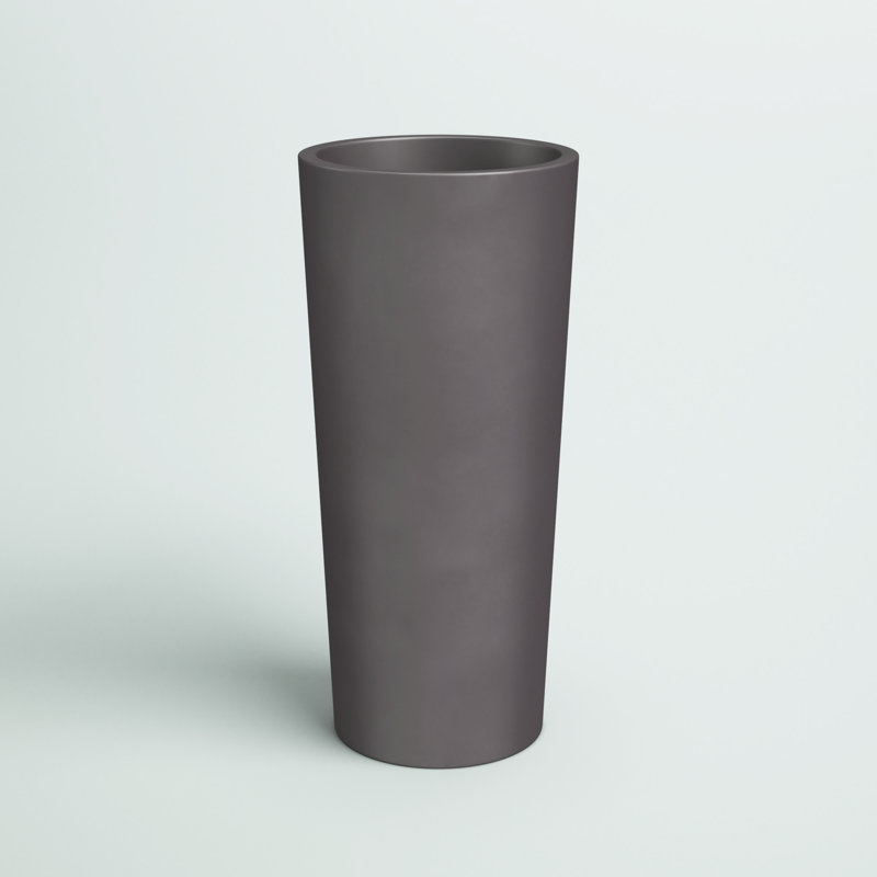 Jardinière cylindrique haute et ronde Sonoma, H 36 po x l 18 po x P 18 po, Gris