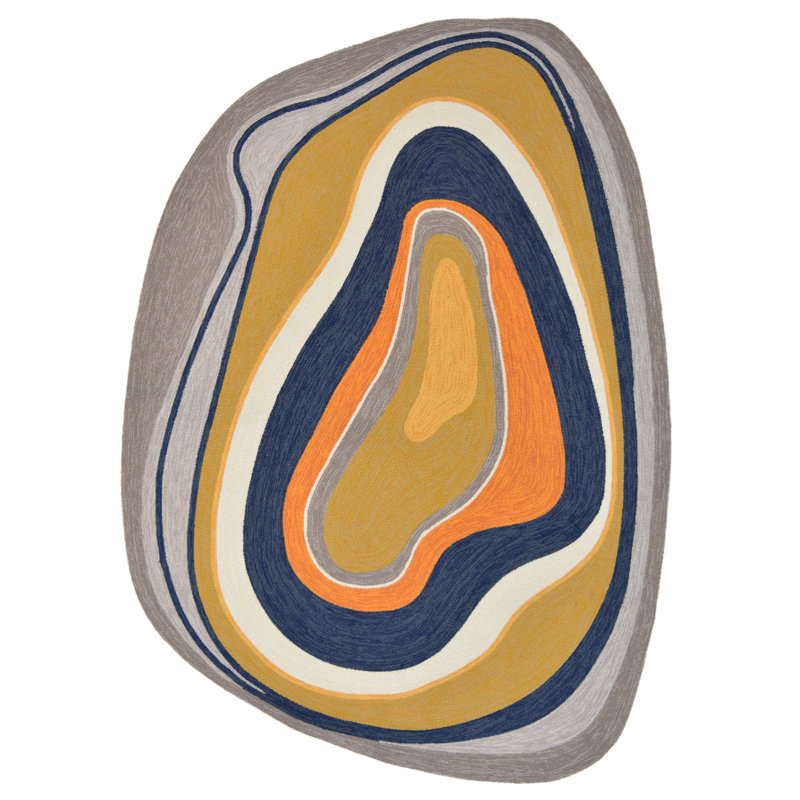 Geometric Area Rug, Rectangle 5'3" x 7'6"