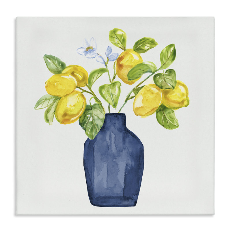 "Lemon Tree Planter", art mural par Nan, H 30 po x l 30 po