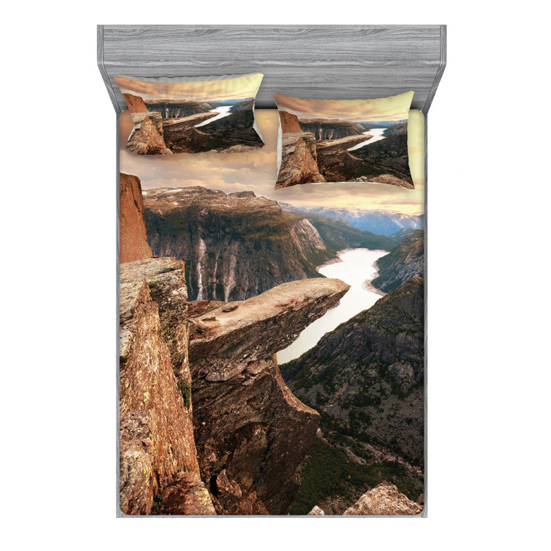 Microfiber Sheet Set, Queen Sheet Set with Fitted Sheet